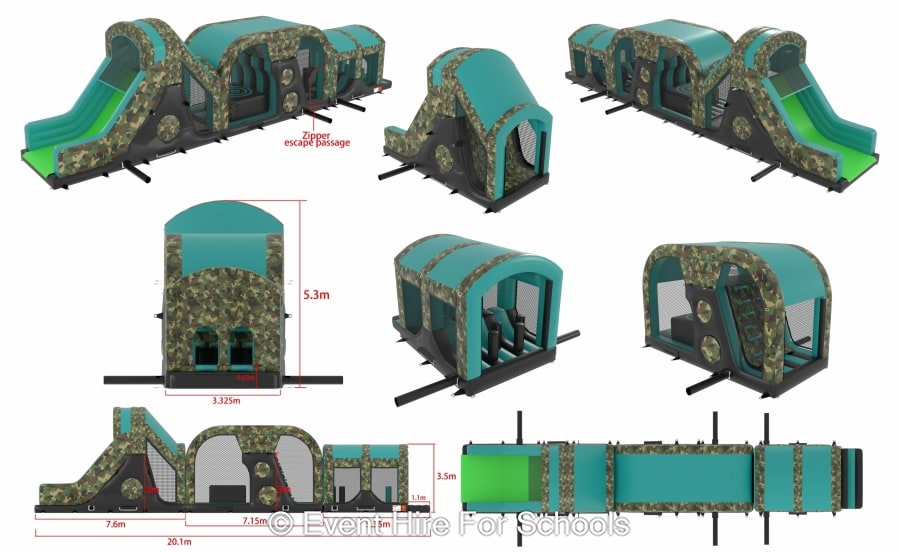 3 part Assult course - Event Hire in Leighton Buzzard | Event Hire For ...